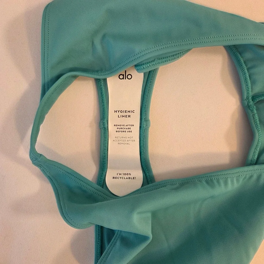ALO Yoga Body Wave‎ One Piece Swimsuit Ocean Teal Asymmetrical Cutout XS W8113R